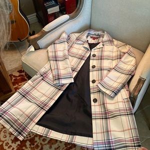 Cute plaid trench coat dress. Small